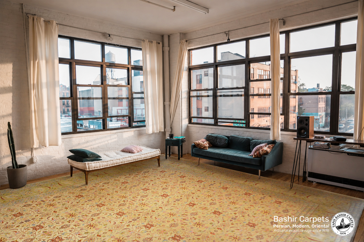 Tapis en soie d'Ispahan