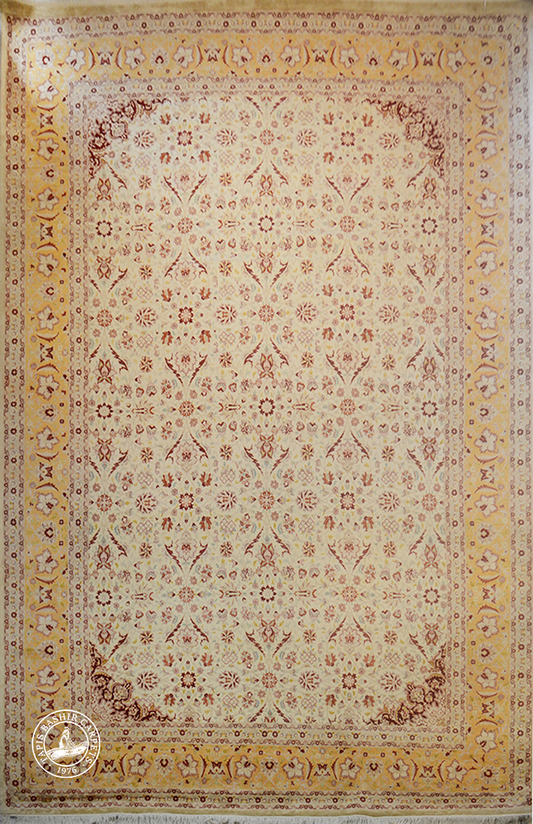 Millefleurs - Tapis Quart de Lune en Soie