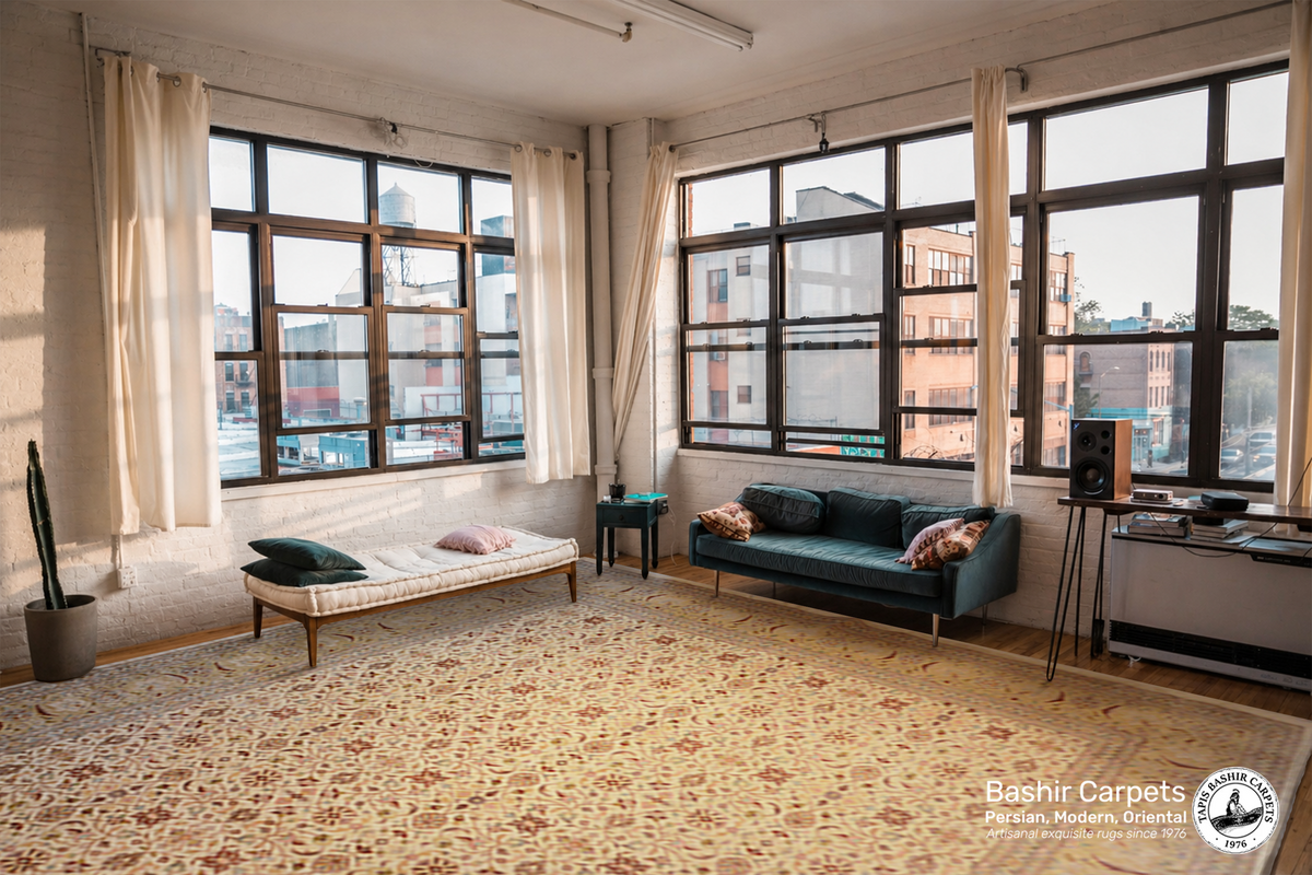 Tapis en soie d'Ispahan