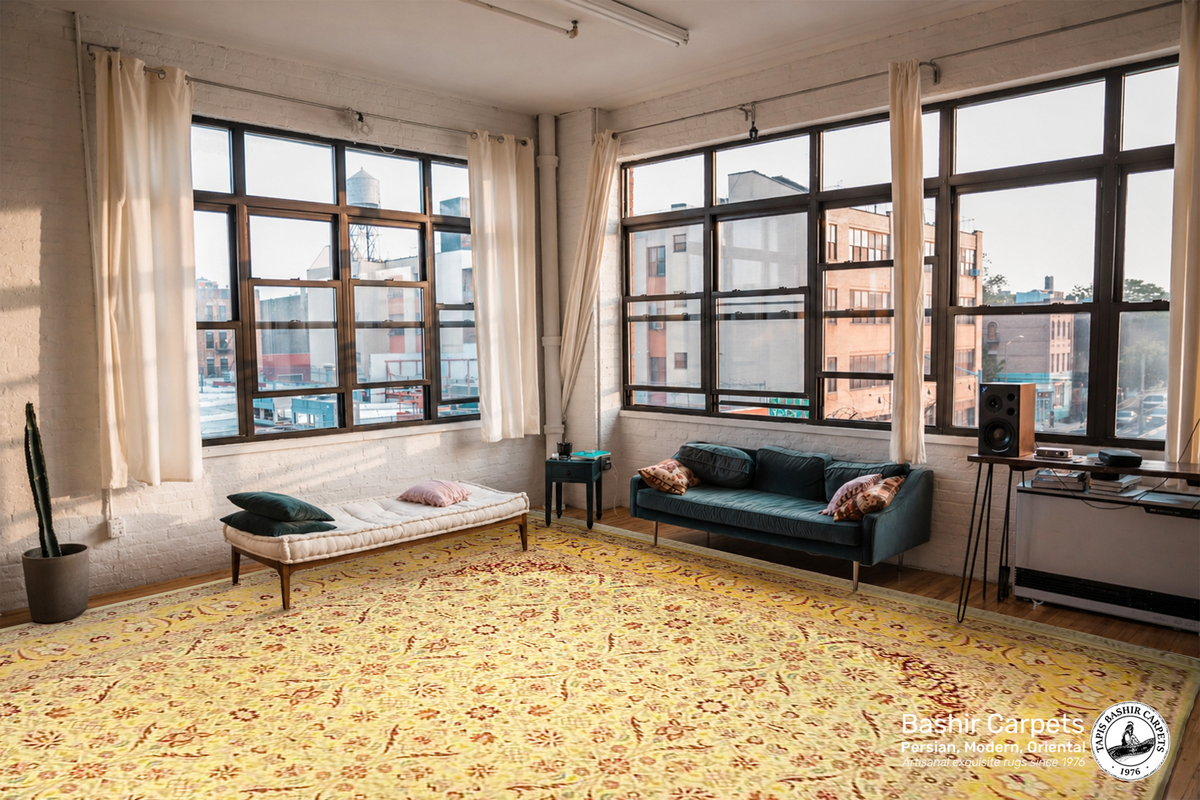 Millefleurs - Tapis Quart de Lune en Soie