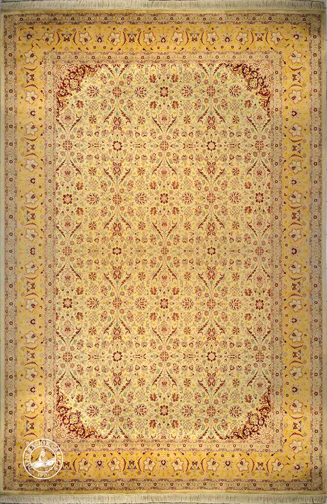 Millefleurs - Tapis Quart de Lune en Soie