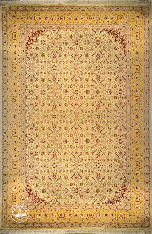 Millefleurs - Tapis Quart de Lune en Soie