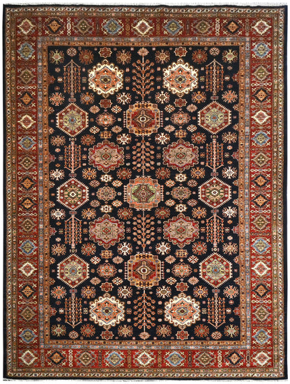 Tapis kazakh | 10'7" x 7'11" | Décoration intérieure | Tapis en laine noué à la main