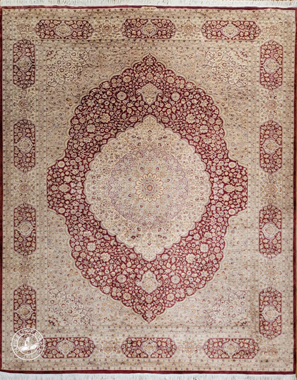 Tapis en soie d'Ispahan