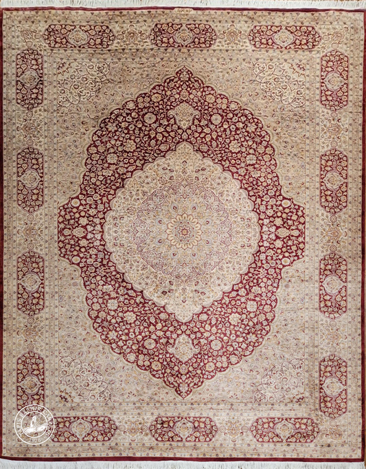 Tapis en soie d'Ispahan