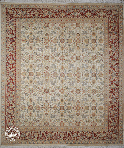 Tapis en soie Ghoum Millefleurs Hazar Dastaan