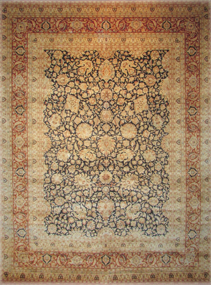 Kum Silk Carpet | 10'8" x 8'1" | Home Decor | Hand-Knotted Area Rug