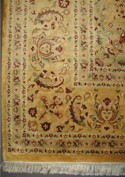 Hereke Silk Carpet | 12'5" x 9'1" | Home Decor | Hand-Knotted Area Rug