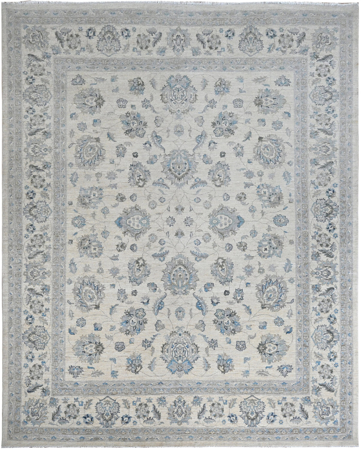 Faryab Wool Carpet | 11'7'' x 9'4'' | Home Decor | Hand-knotted Area Rug