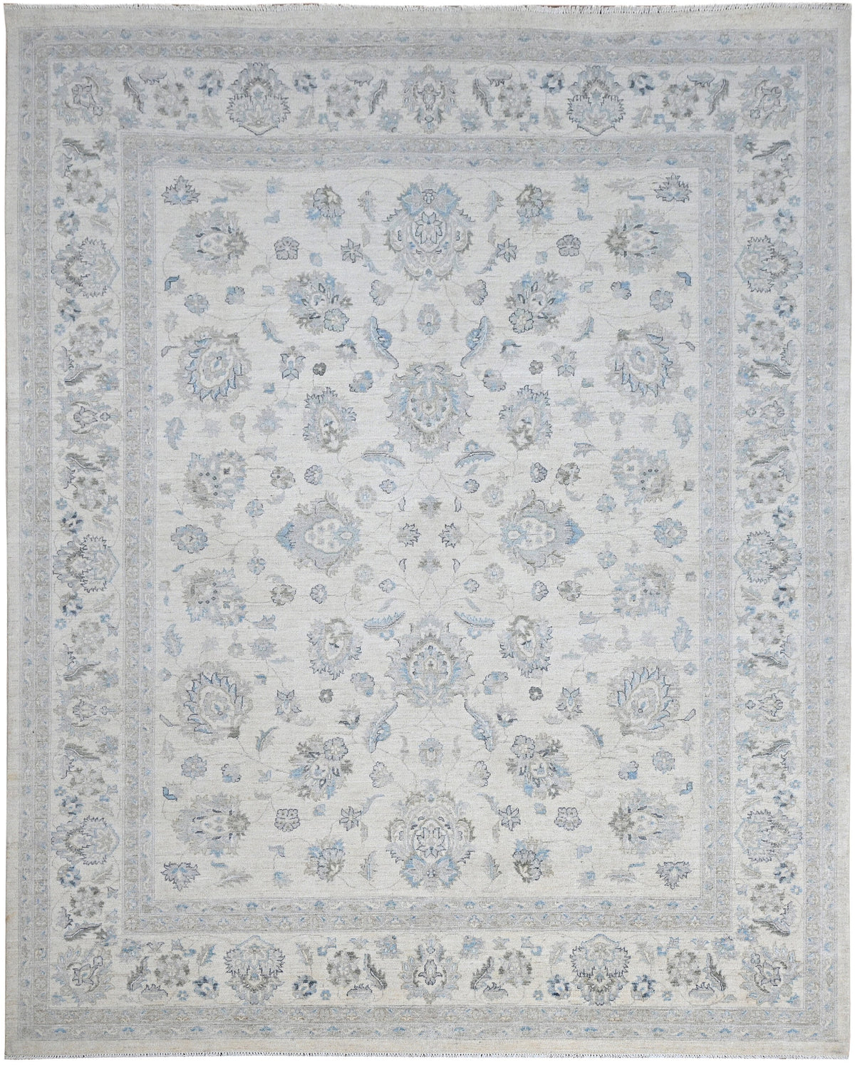 Faryab Wool Carpet | 11'7'' x 9'4'' | Home Decor | Hand-knotted Area Rug