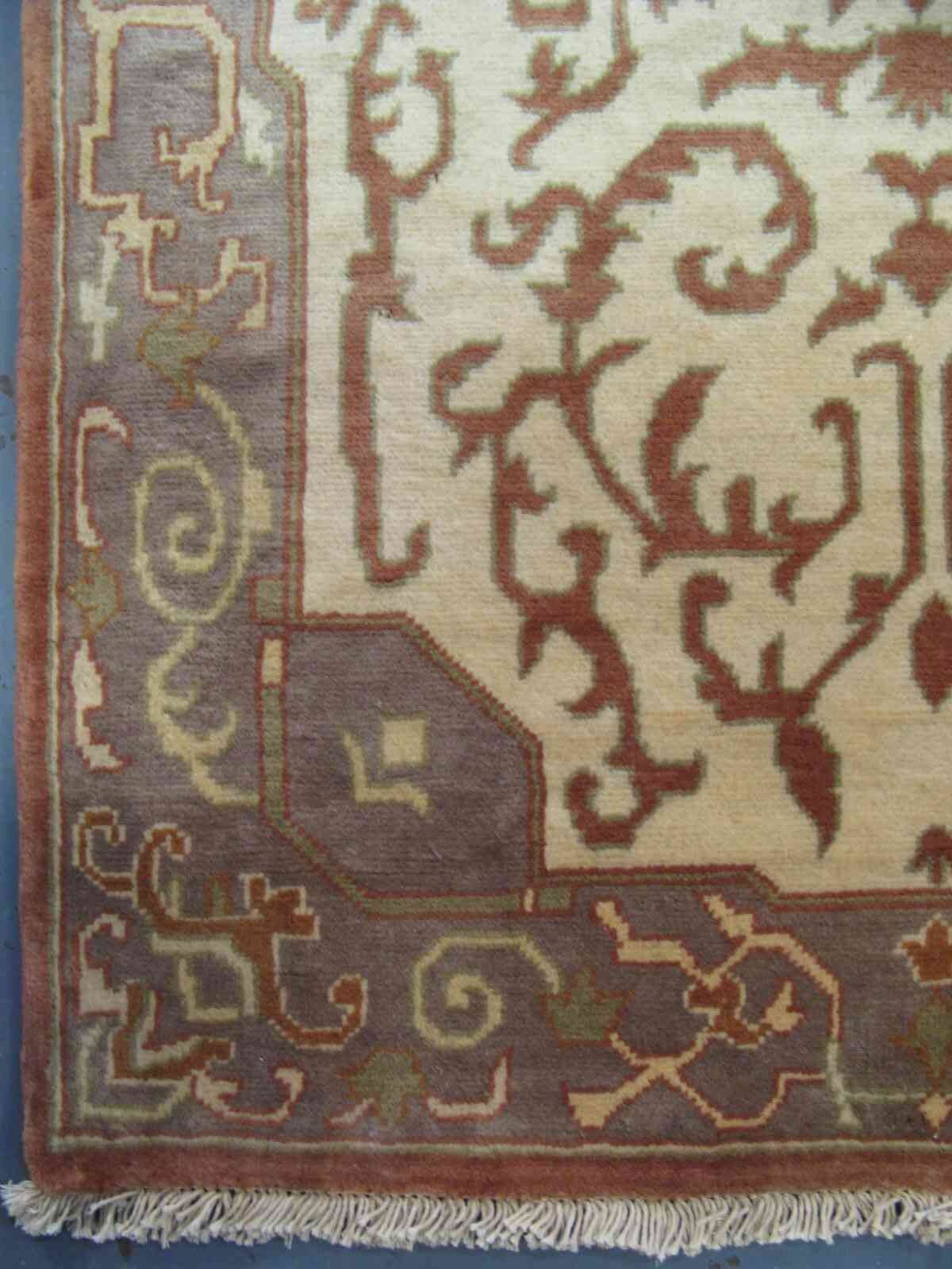 Aubusson Runner Rug | 15'10" x 2'9" | Genuine Hand-Knotted Carpet | New Area Rug