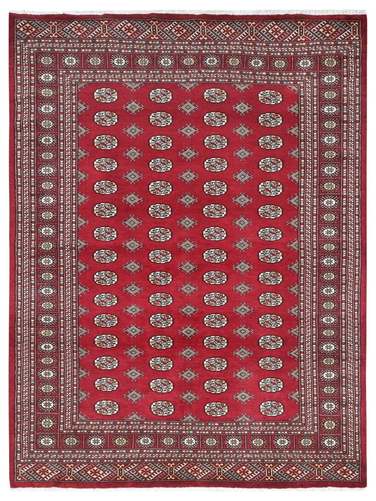 Bokhara Wool Rug | 9'5" x 6'6" | Home Decor | Hand-Knotted Area Rug