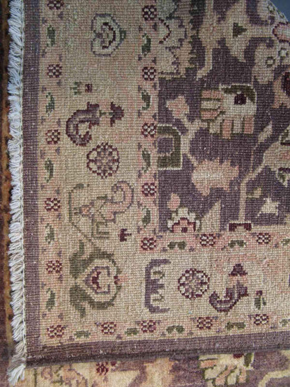 Bakshi Behzad Runner Rug | 14'11" x 2'9" | Genuine Hand-knotted Rug | Wool Area Rug