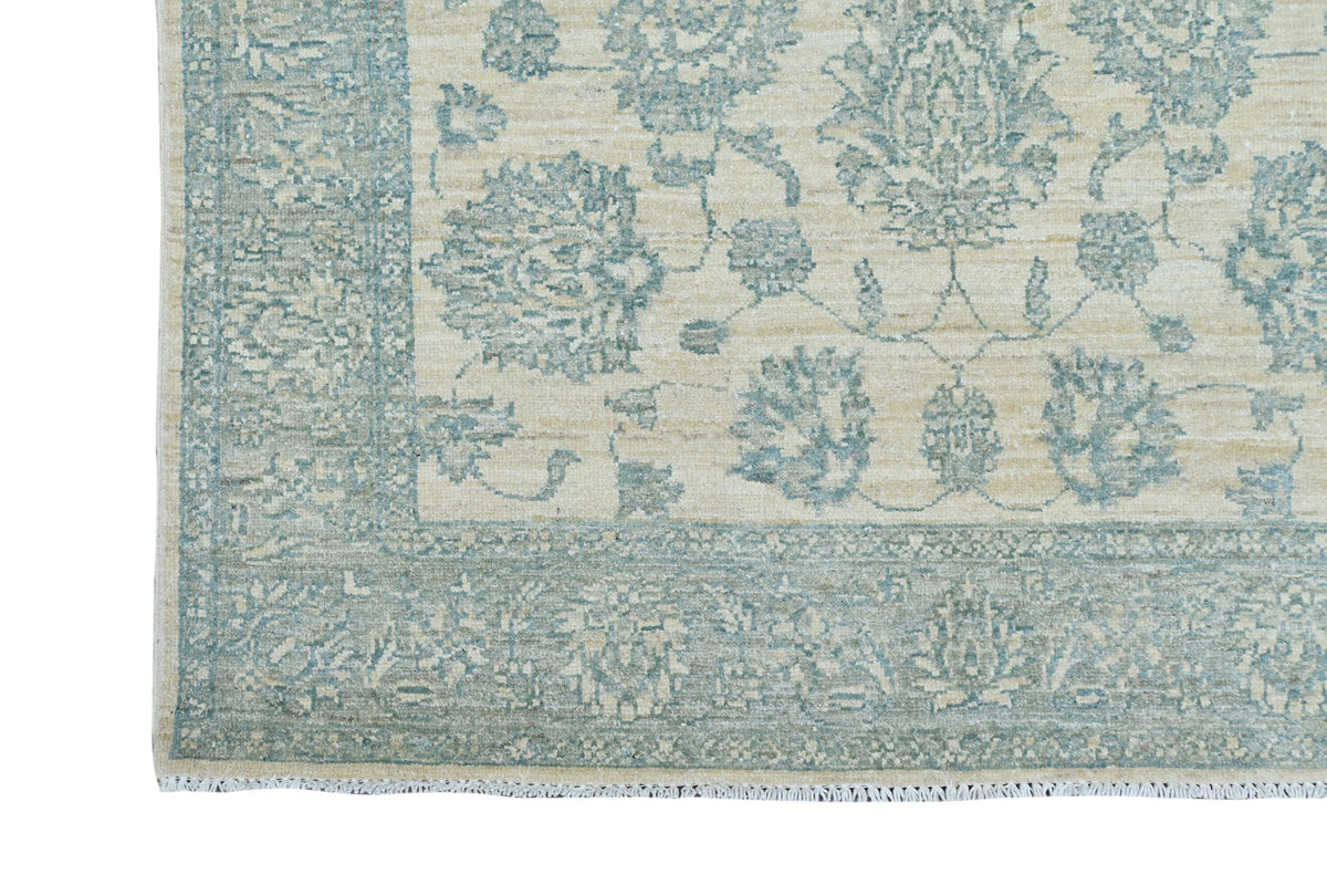 Faryab Lotus Gardens Rug | 5'10" x 4' | Home Decor | Hand-knotted Wool Area Rug