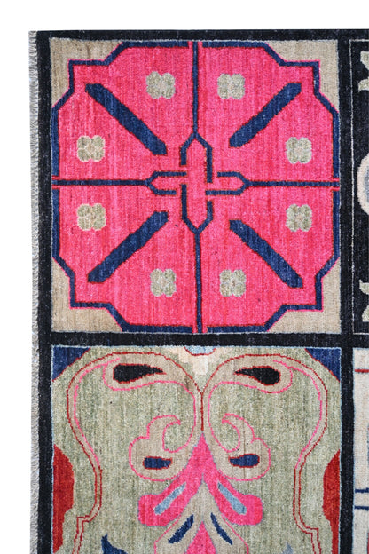Four Gardens of Mazagan Carpet | 9'11" x 8'2" | Home Decor | Hand-knotted Wool Area Rug
