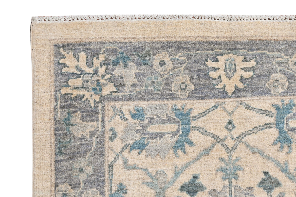 Kandahar Gardens Runner Rug | 16'1" x 2'11" | Genuine Hand-knotted Rug | Area Rug