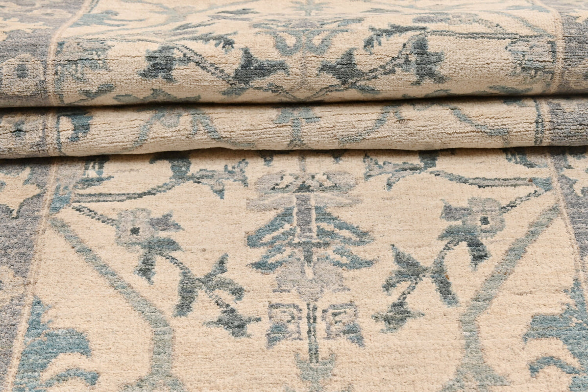 Kandahar Gardens Runner Rug | 16'1" x 2'11" | Genuine Hand-knotted Rug | Area Rug