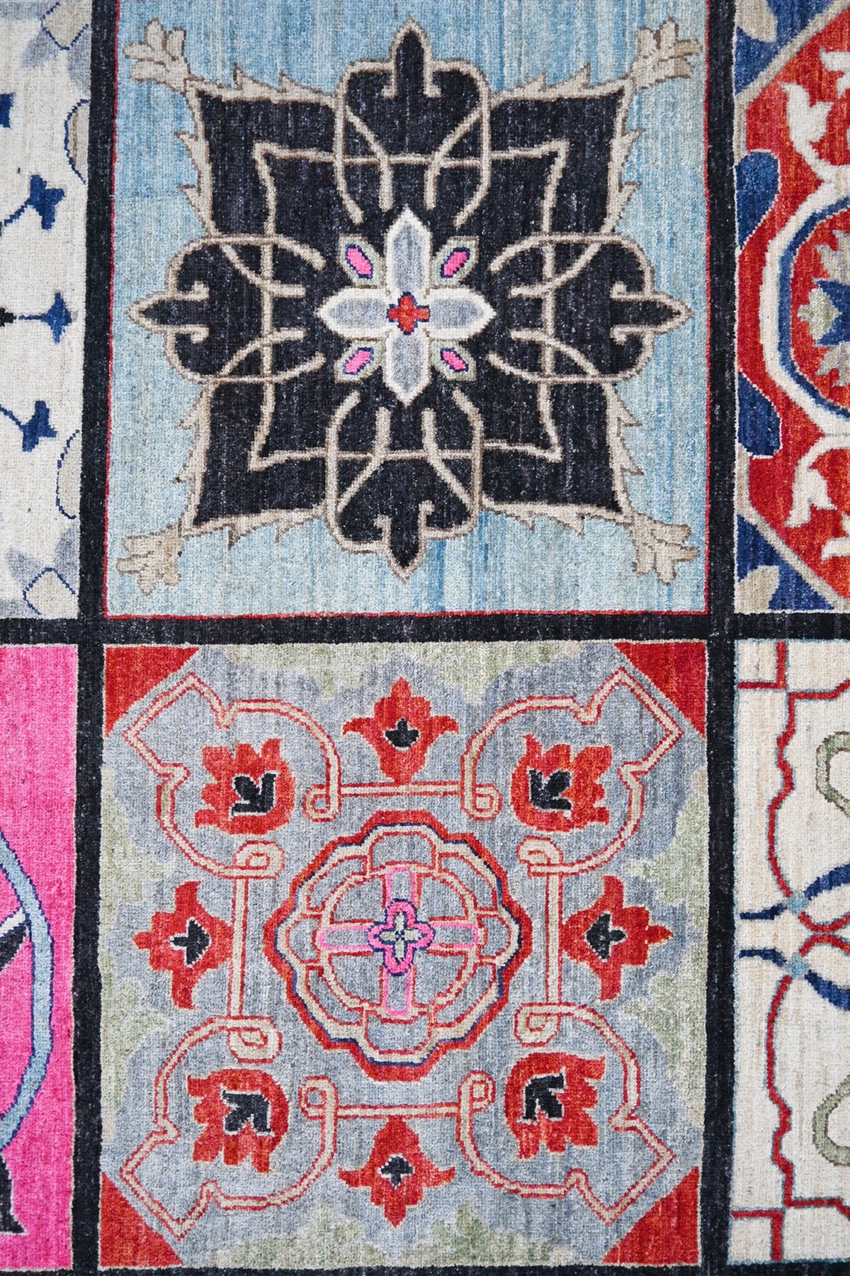 Four Gardens of Mazagan Carpet | 9'11" x 8'2" | Home Decor | Hand-knotted Wool Area Rug