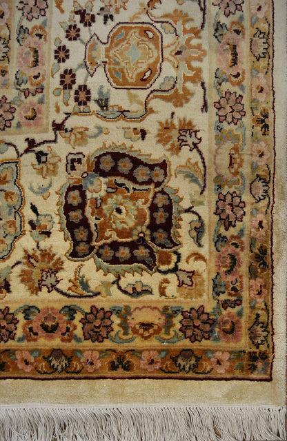 Hispahan Lotus - Gardens of Paradise Silk Carpet | 14'9" x 10' | Home Decor | Wool Area Rug | Interior Decor