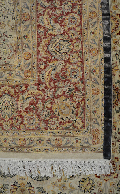 Ghoum Millefleurs Hazar Dastaan Silk Carpet | 10'5" x 8'2" | Home Decor | Silk & Wool Area Rug