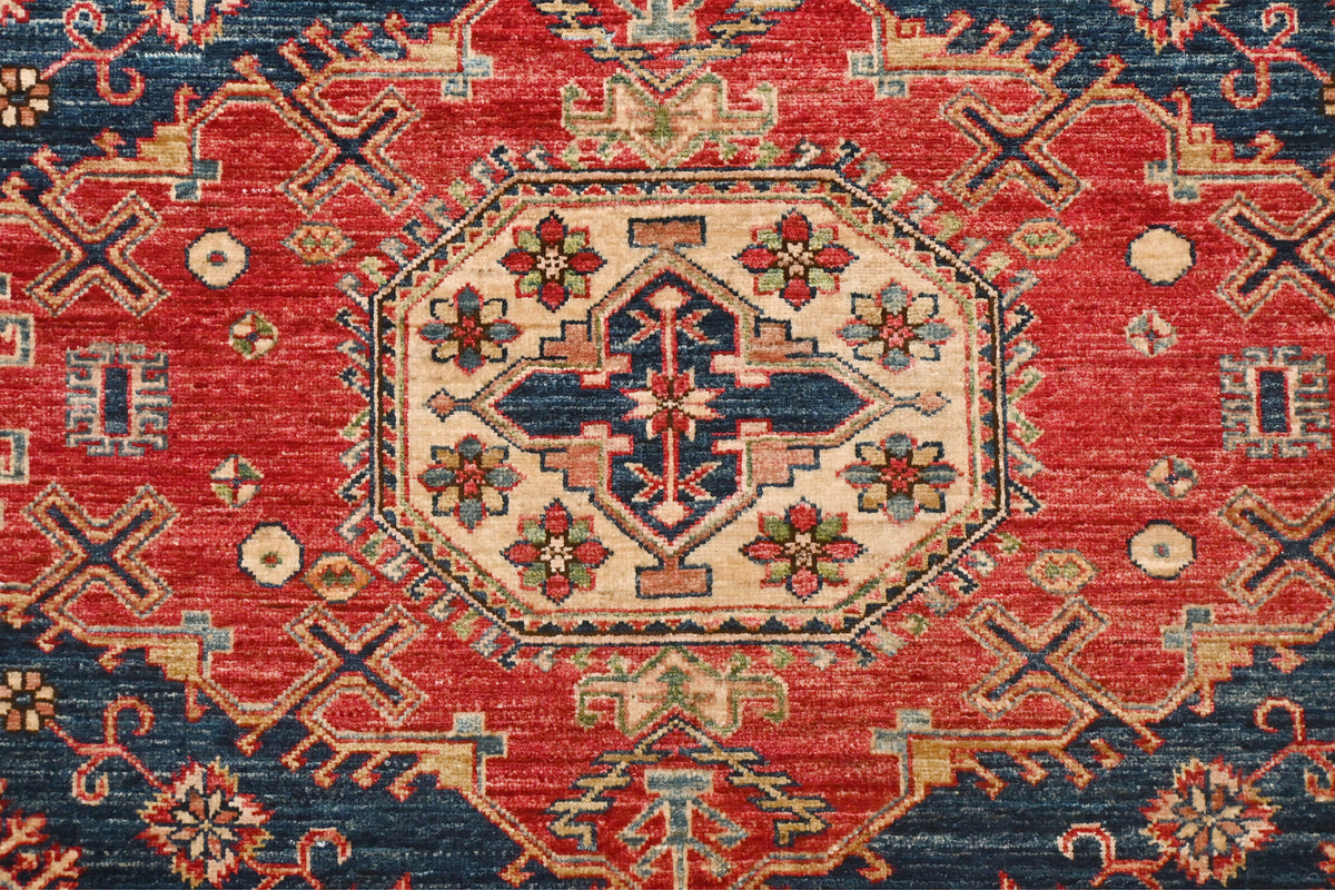 Kazakh Carpet | 10'2" x 8'1" | Home Decor | Hand-knotted Wool Area Rug