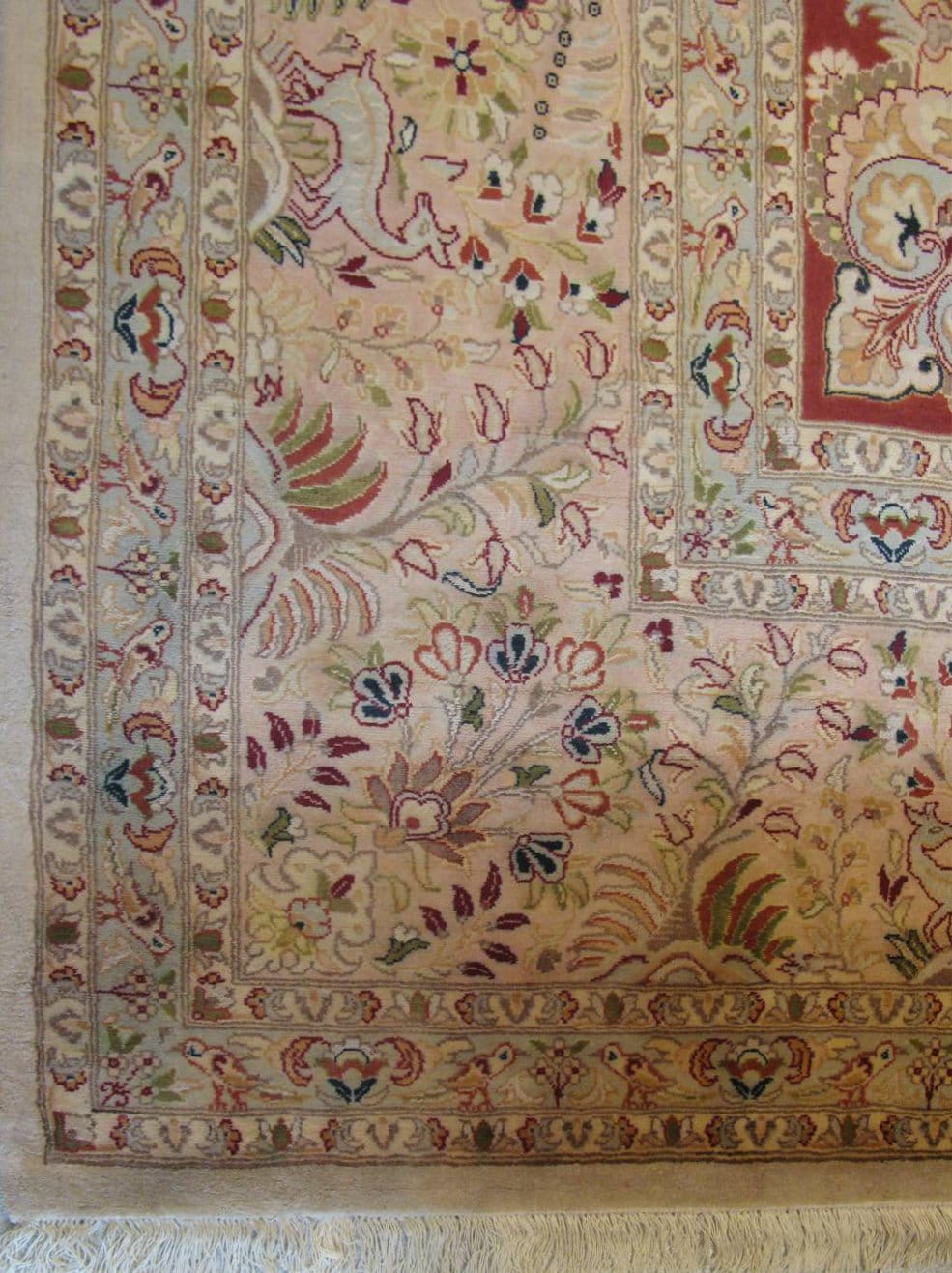 Mina-Khani - Birds of Paradise Carpet | 20'3" x 12' | Home Decor | Silk & Wool Area Rug
