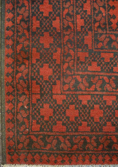 Bokhara Elephant's Foot Turkoman Carpet | 12'7" x 10' | Home Decor | Hand-knotted Wool Area Rug