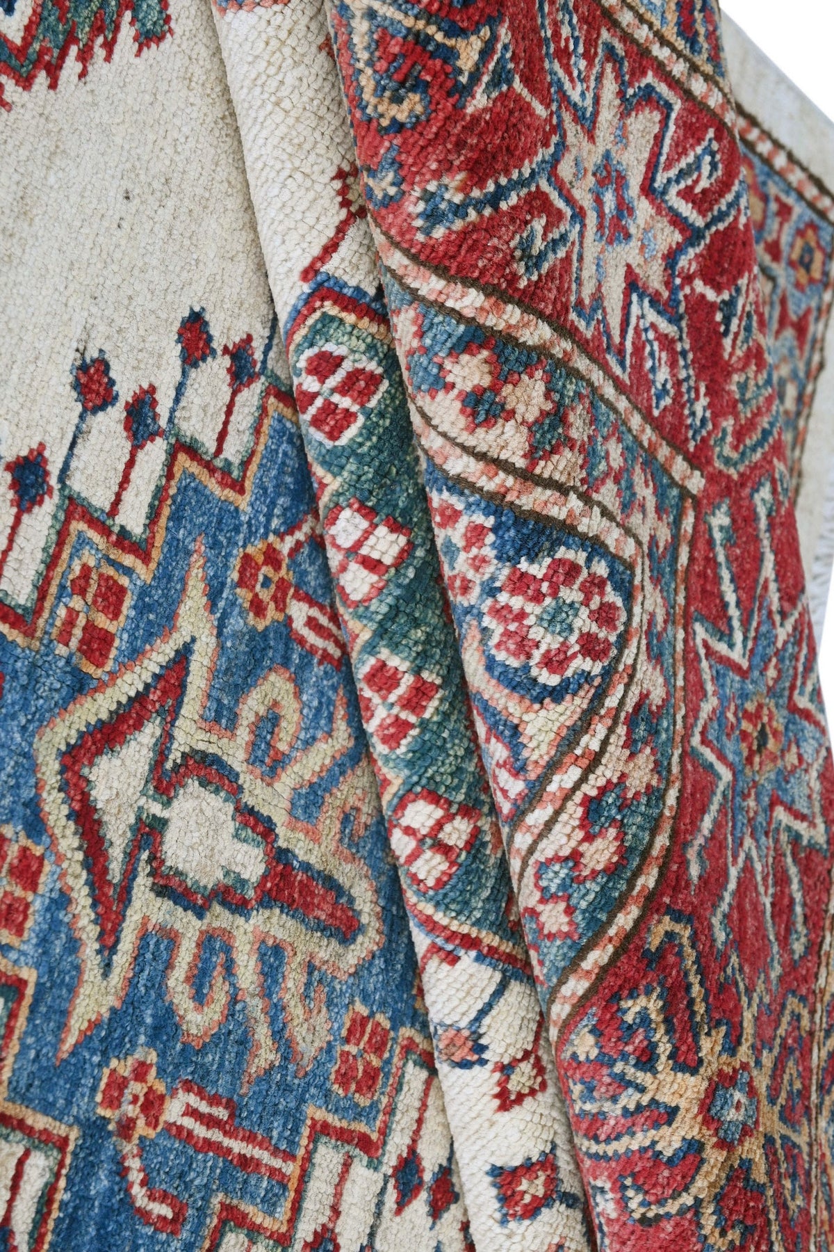 Kazakh Carpet | 9'1" x 6' | Home Decor | Hand-knotted Wool Area Rug