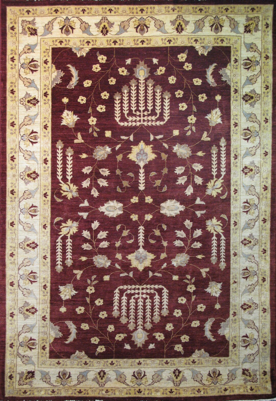 Kapisa Wool Carpet | 8'11" x 6'3" | Home Decor | Hand-knotted Wool Area Rug