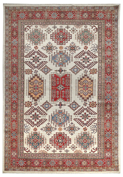 Kazakh Carpet | 9'1" x 6' | Home Decor | Hand-knotted Wool Area Rug