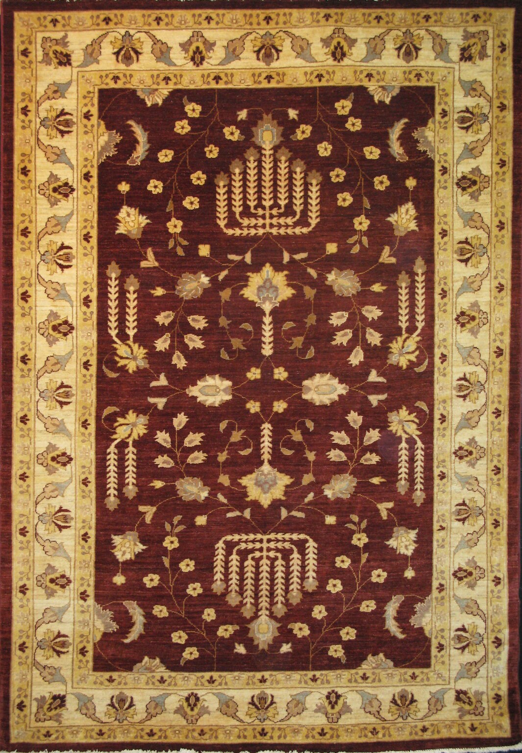 Kapisa Wool Carpet | 8'11" x 6'3" | Home Decor | Hand-knotted Wool Area Rug
